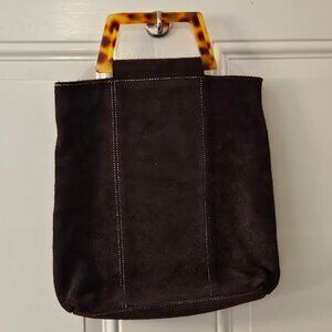 VINTAGE Suede Hand Bag - Old Navy